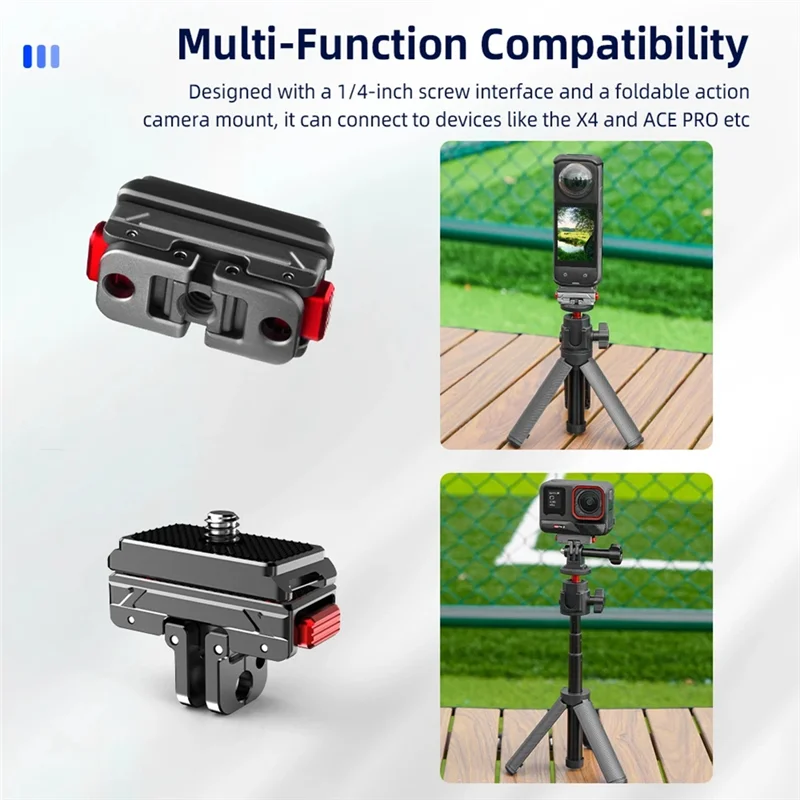

For Insta360 Ace Pro2 Metal Quick Release Dock X4 Magnetic Adapter Base Upper Cover Accessory