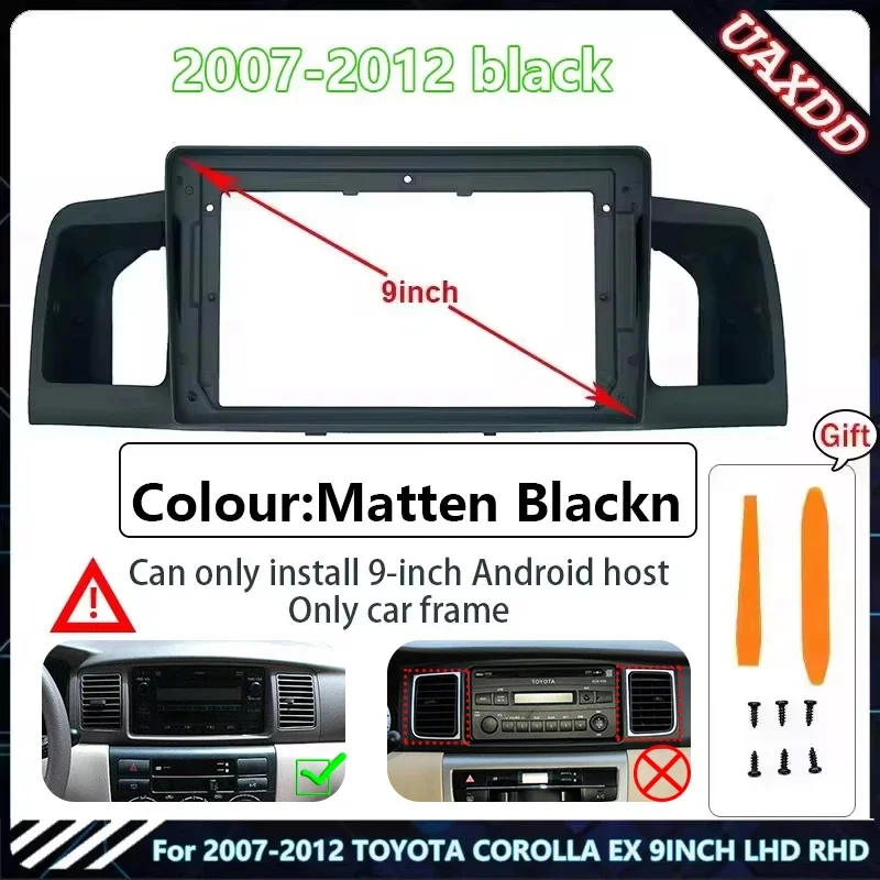 Car dvd mp5 player Radio Android stereo Harness screens cable frame Air conditioning vent For TOYOTA 2002-2013 COROLLA EX 9INCH