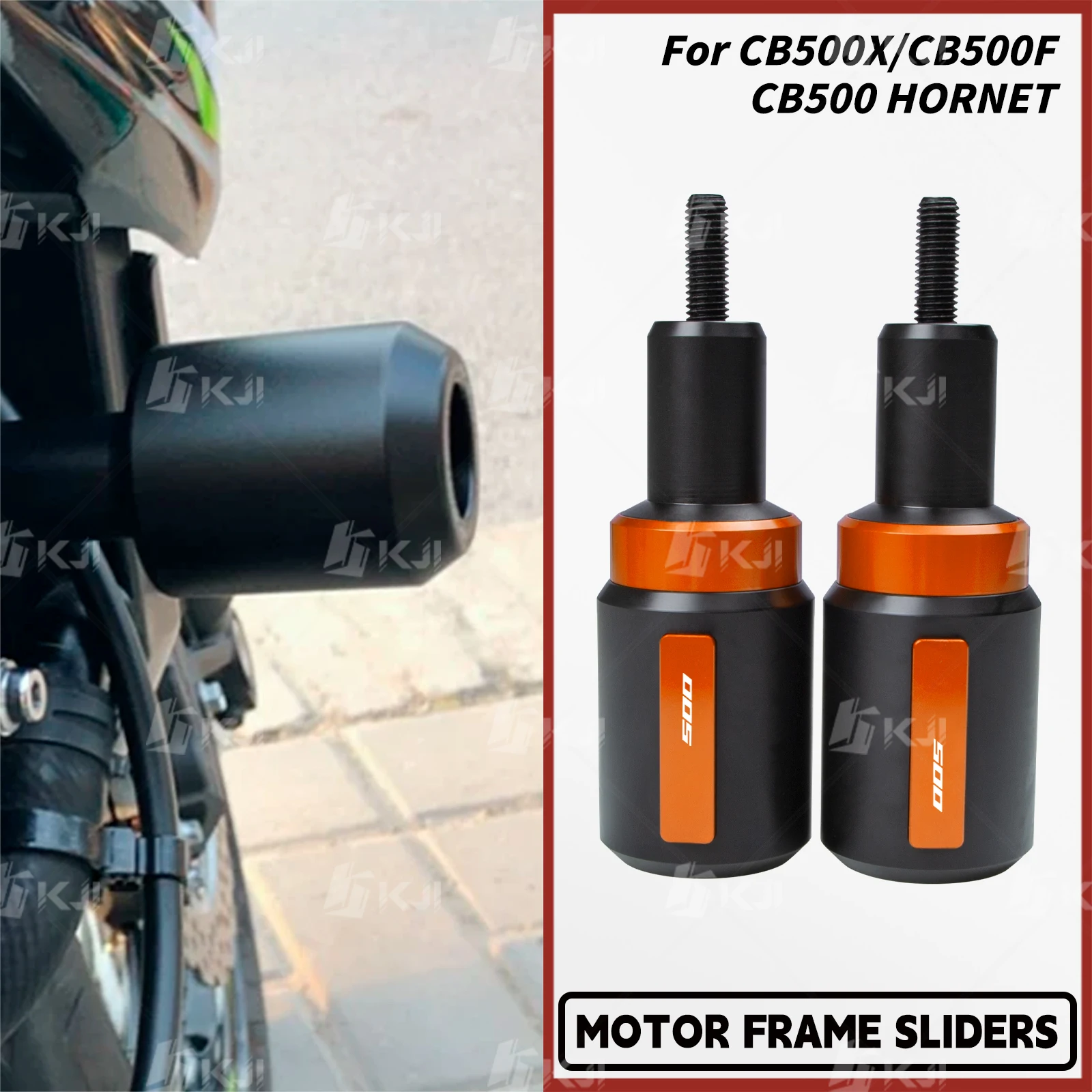 For Honda CB500X/CB500F/CB500 HORNET Frame Sliders Collision Protector Muffler Exhaust Fall Protection Accessories Parts