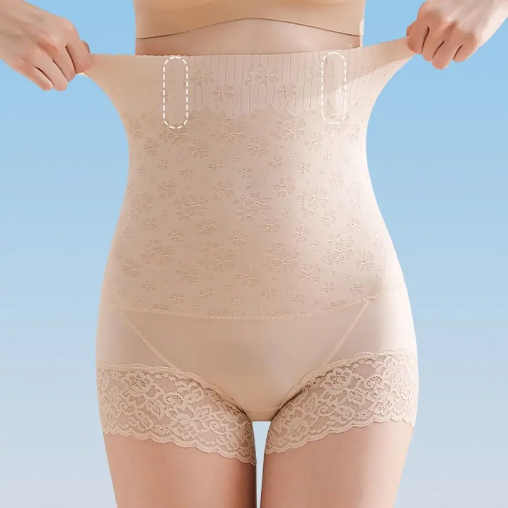الدانتيل زهرة التخسيس ملابس داخلية للتنحيف البطن التعاقد تشكيل الجسم السروال عالية الخصر رفع البطن التحكم الملابس الداخلية #1