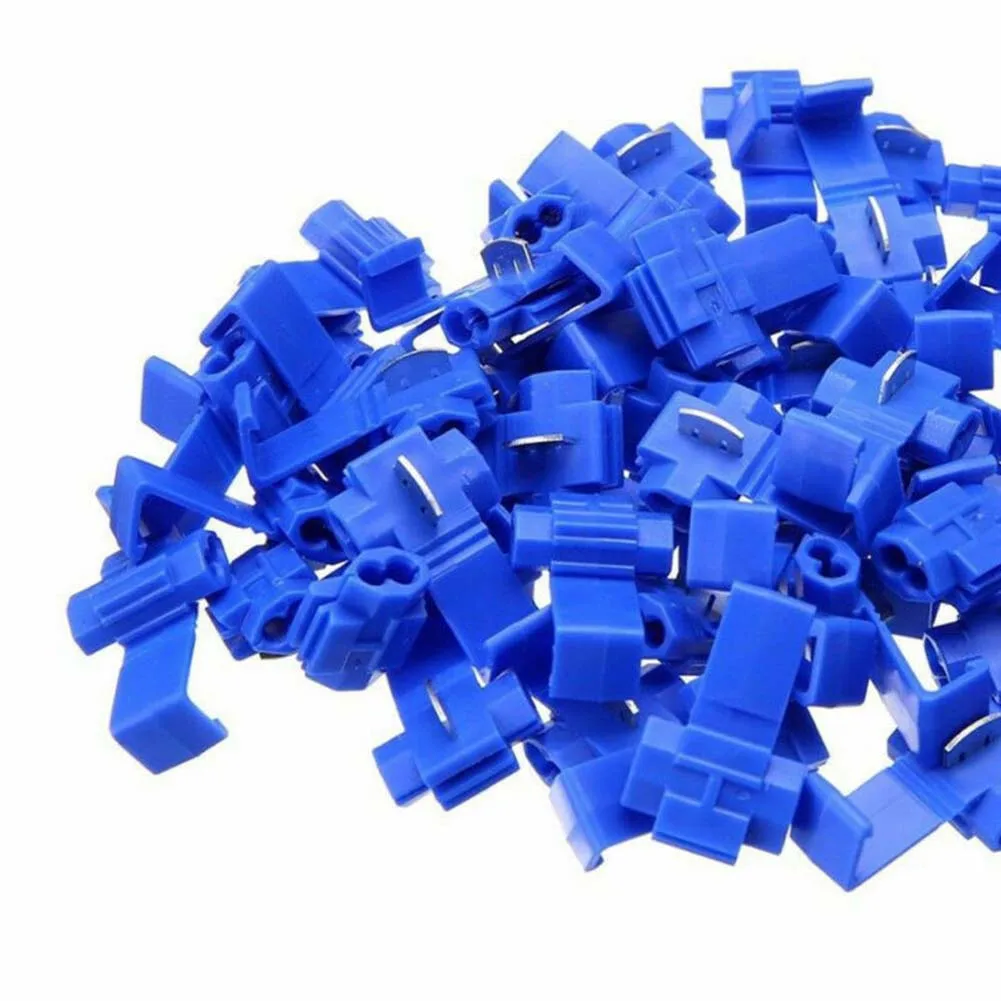 

150pcs Lock Wire Cable Connectors Quick Splice Crimp Terminals Crimp Scotch Lock Quick Splice Electrical Car Audio Kit Tool Hot