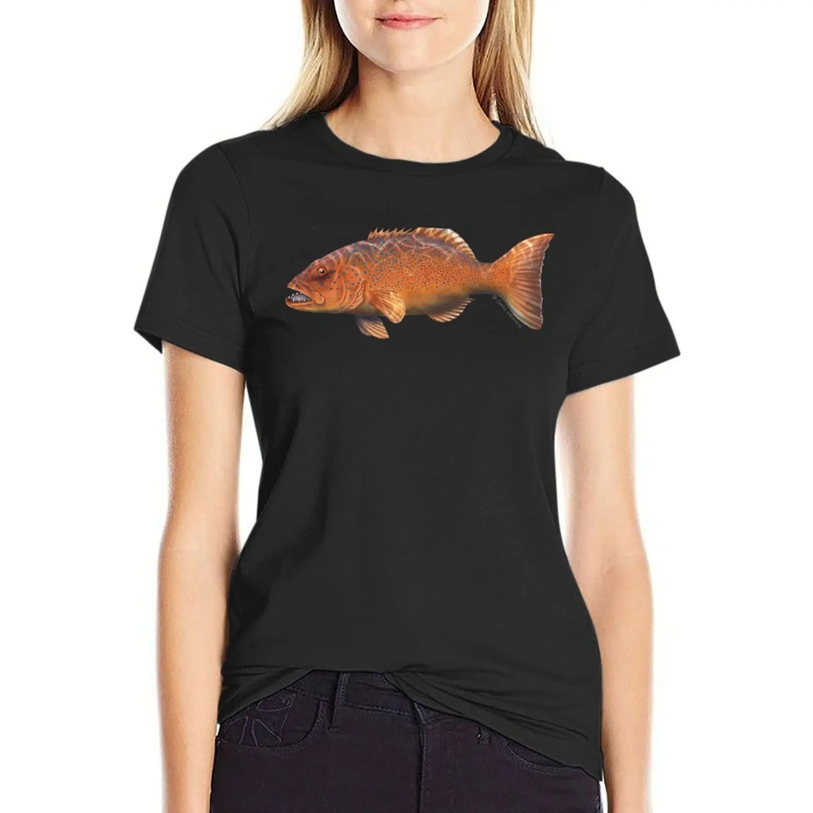 Coral Trout T-Shirt tees Female clothing shirts graphic tees Top Women