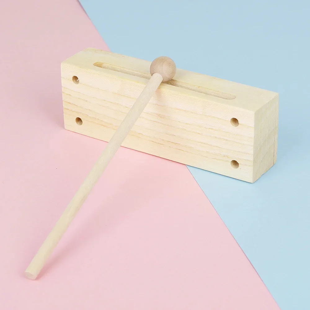 SLADE Orff-instrumentos musicales de madera, castañuelas de 2 tonos, percusión, claqueta cuadrada de tono bajo y alto, herramientas educativas para niños
