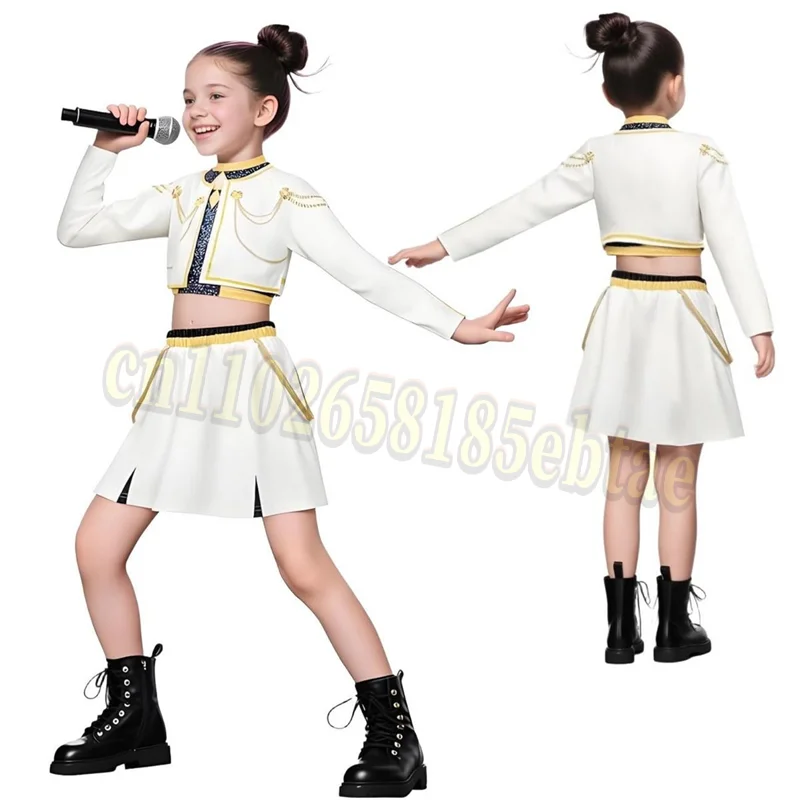Mira Rumi Zoe Hunters Kids Girls Cosplay Costume Top Coat Skirt Shorts Accessories Halloween Demon Suit Uniform Clothes Outfits