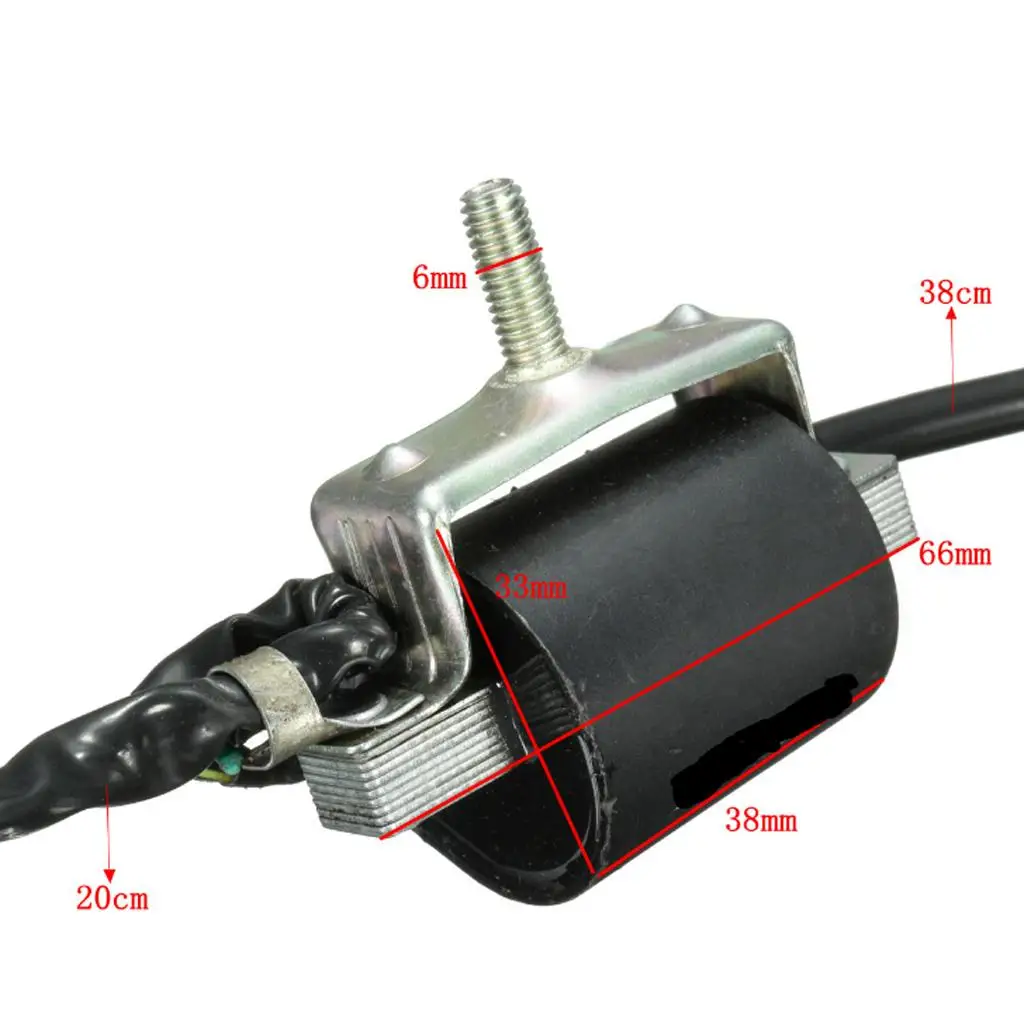 Motorcycle Ignition Coil CDI Unit Rectifier Regulator Set 4 Pins Replacement for 50CC 70CC 110CC ATV Bike