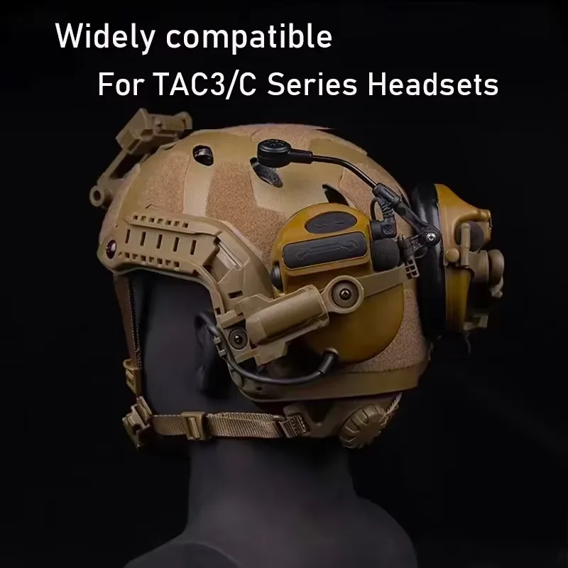 Tactical Helmet Rail Adapter for PELTOR ComTac Airsoft Headset Mount, Bluetooth Noise-Canceling Headset Accessory