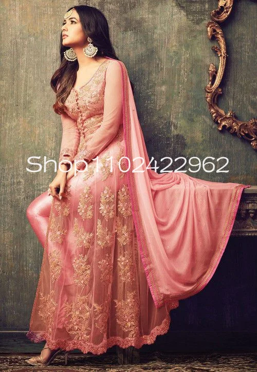 Peach Pink Embroidered Abaya JumpSuit Prom Dresses with Ovrtskirt Lace Applique Embroidery Caftan Evening Suit with Cape veil