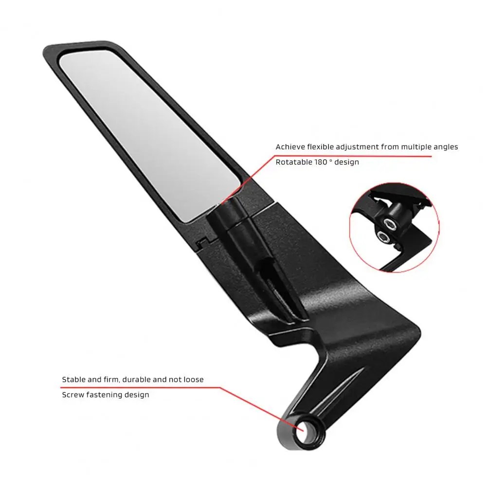 Rear View Mirror Weather-resistant Motorcycle Mirror Shatterproof Mirrors for Motorcycles 360-degree Rotating Wind Wing Side