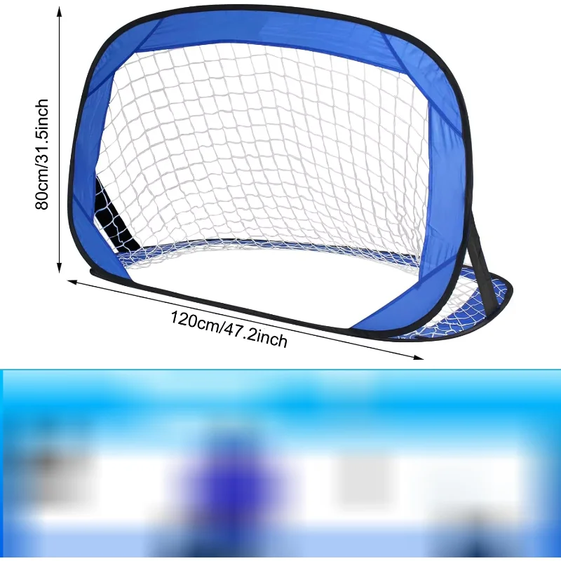 Portable Soccer Goal, Collapsible Pop-Up Training Net, Soccer Goal for Backyard and Indoor/Outdoor Use, Carrying Bag Included