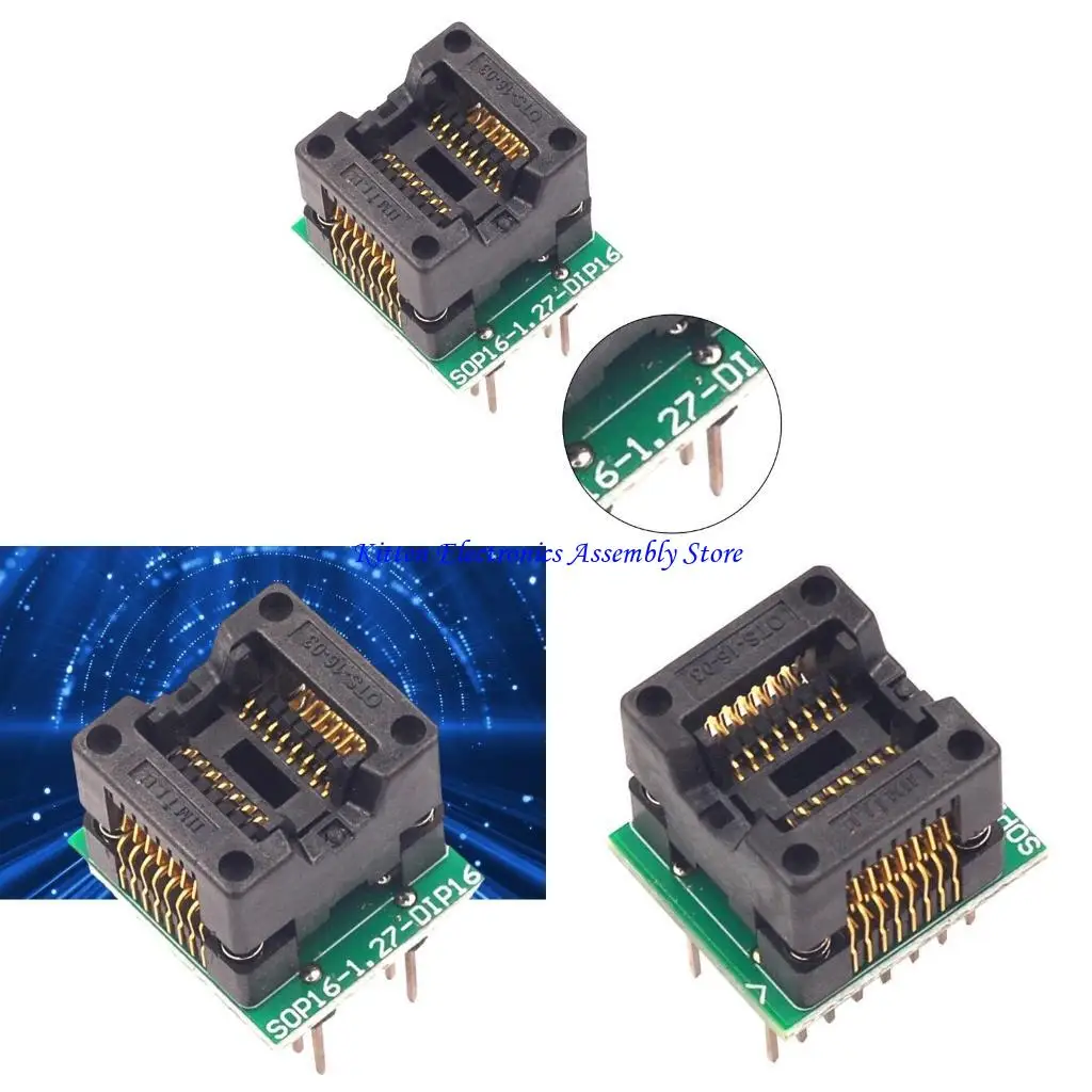96GD Sop16 To Dip16 Ic Programmer Socket Converters Adapter Module Test Socket