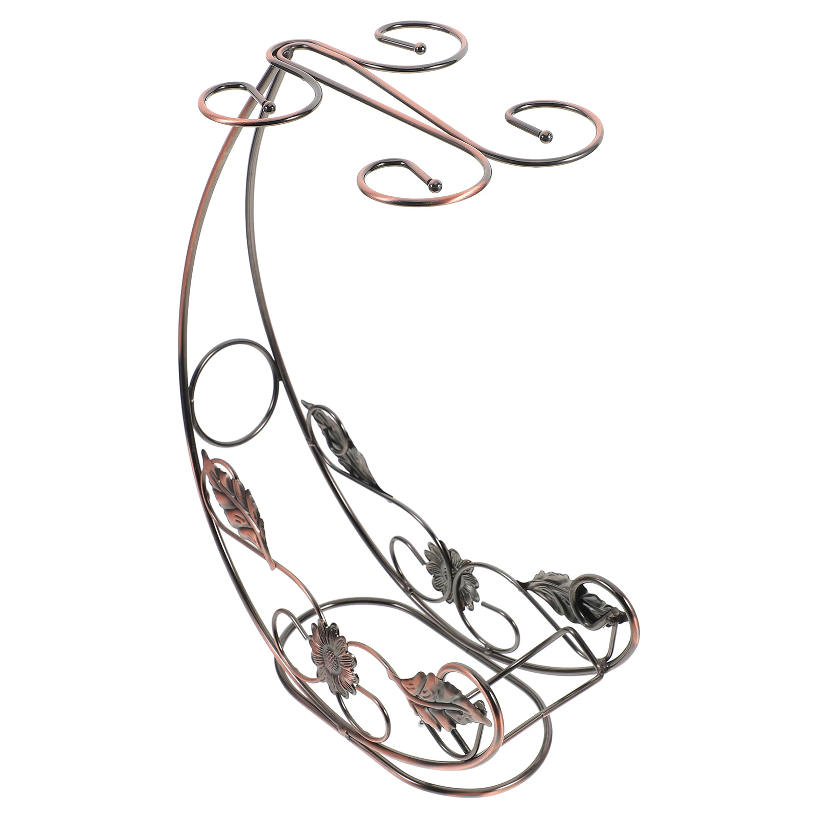 

Stylish Cup Drying Rack Iron Hanging Cup Holder Space-Saving Modern Design Glass Drain Vintage Upside Down Stemware Holder