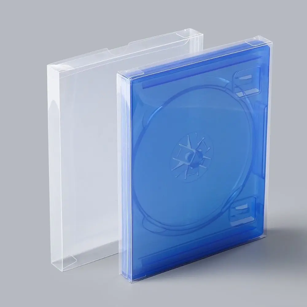 5 pièces nouvelle boîte de jeu transparente étui de protection Transparent protection CD disque boîte couverture PET jeu carte stockage pour PS5 PS4 Xboxone