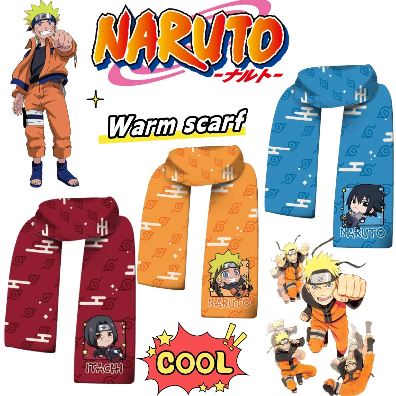

Наруто Учиха Обито Хатаке Какаши Учиха Итачи милый мультяшный шарф для студентов на выходе взимку, чтобы согреться, защита шеи