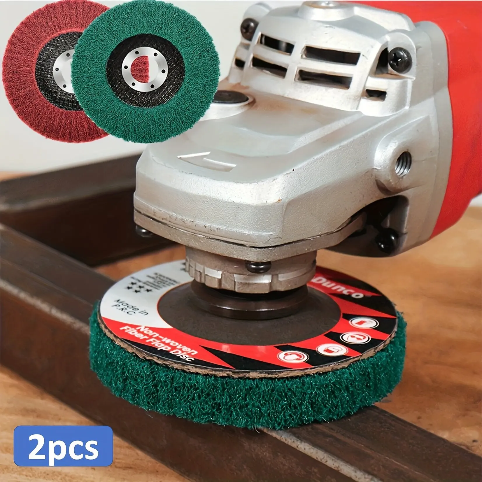 

2Pcs 4" Nylon Fiber Grinding Discs 180/320 Grit, For Metal Deburring & Polishing, Fit Angle Grinders