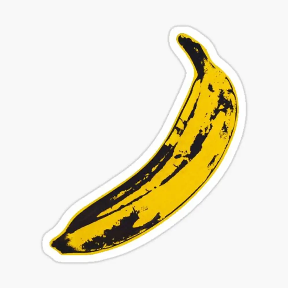 Andy Warhols wasserdichte Bananen-Aufkleber zur Dekoration von Autofenstern, Motorrädern und Computern.