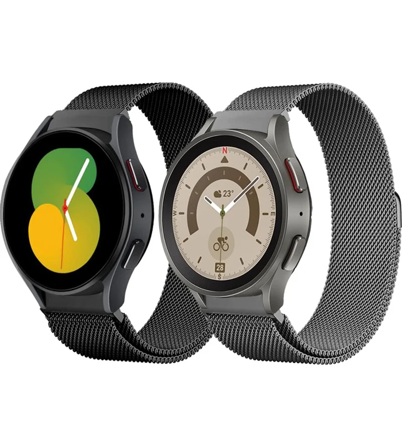 Correa Milanese Loop para Samsung Galaxy Watch 7/ 6/4/5 pro 44mm 40mm 20mm pulsera sin huecos Galaxy Watch 4-6 classic 43mm 47mm