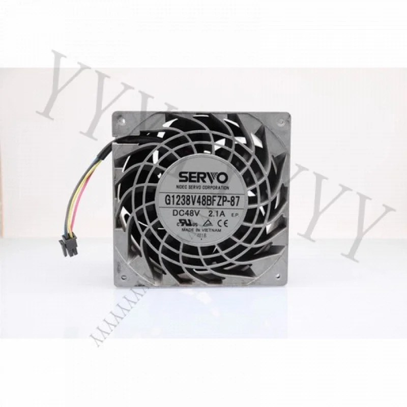 Y+FOR SERVO G1238V48BFZP-87 48V 2.1A 12038 12CM 4-Pin Aluminum Cooling Fan