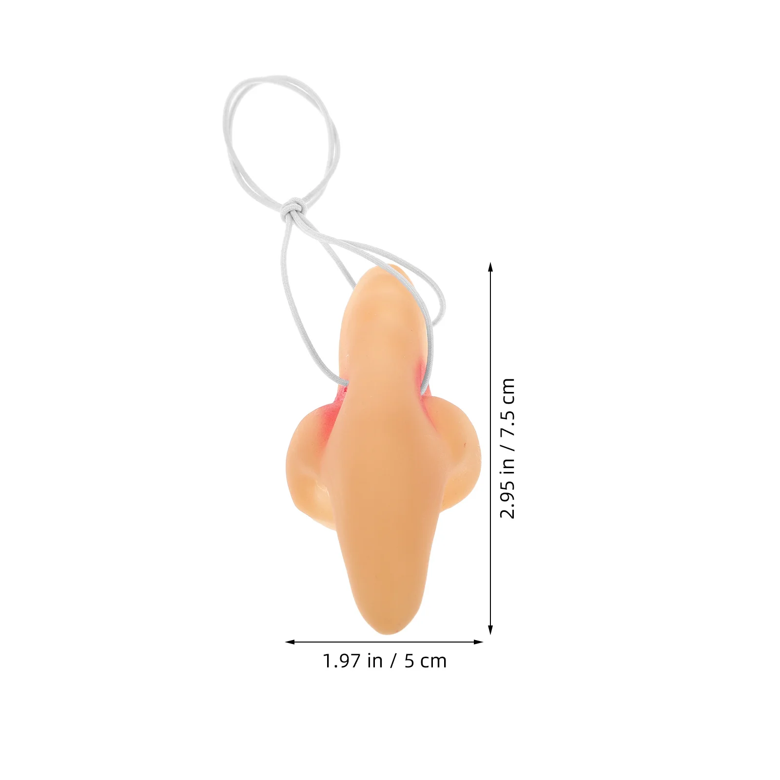 6 pçs realista bruxa nariz prop halloween cosplay traje acessório durável material tpr confortável ajuste forma oval fácil