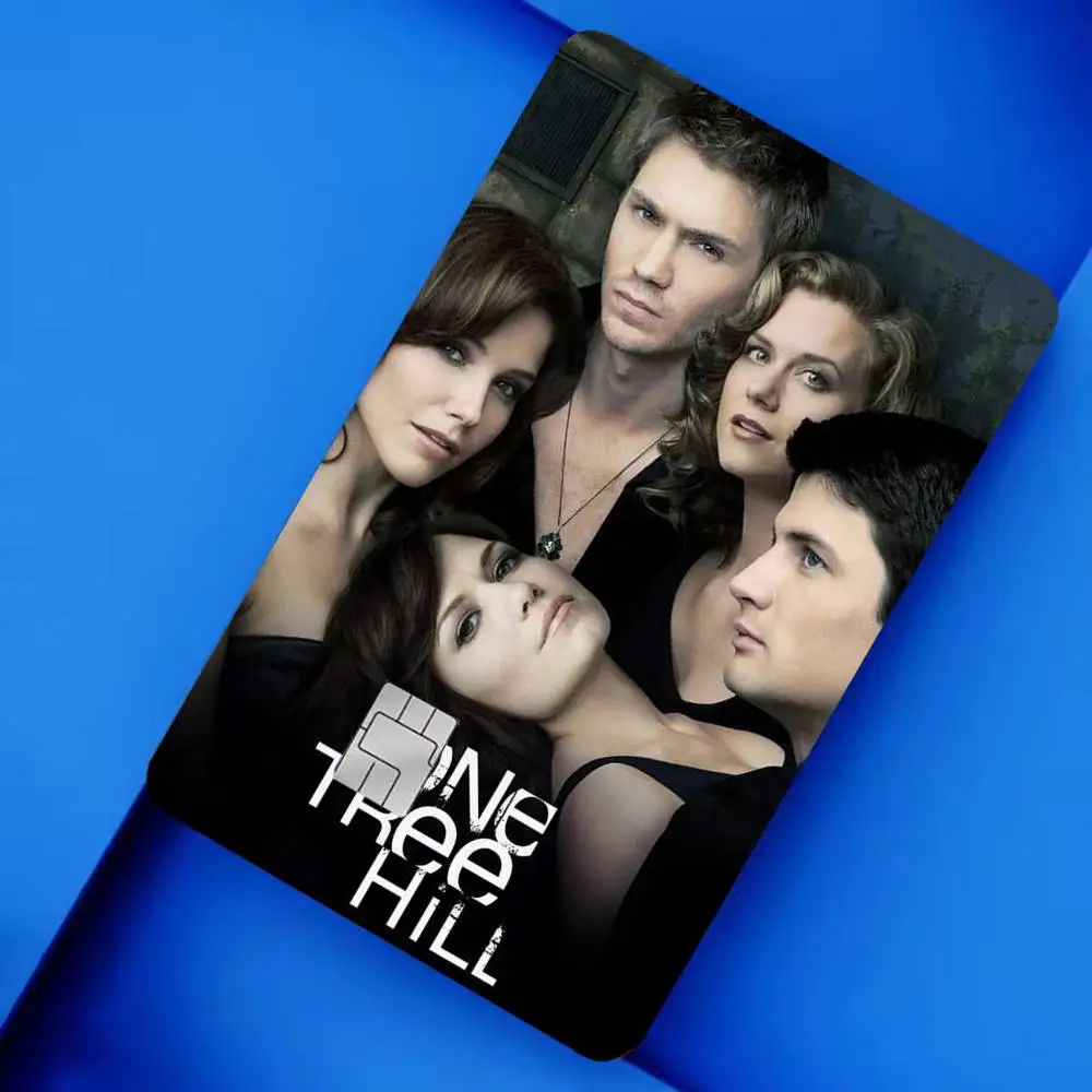 Classic TV Show Series One Tree Hill 4pcs 1Set Card Stickers Small Waterproof Chip 4PCS Card Sticker Anti-Scratch