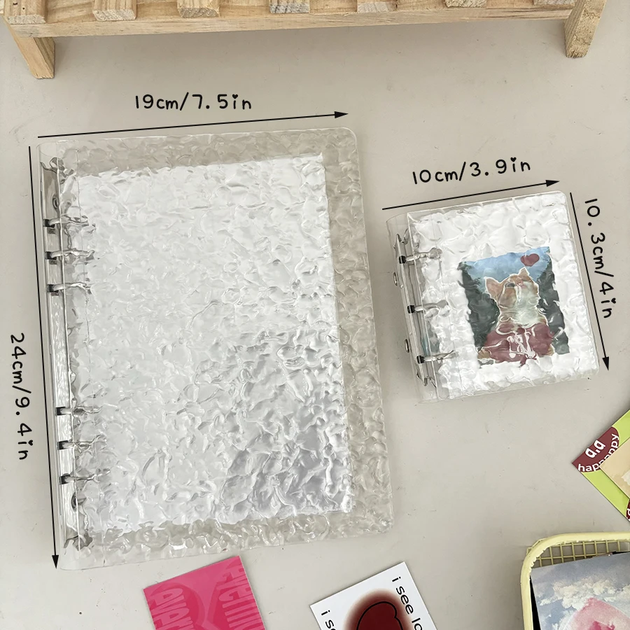 Sharkbang A5/Mini Crystal Binder Kartenbuch, 20 Stück doppelseitige Nachfüllbeutel, Loseblatt-Fotoalbum mit festem Einband, Postkarten-Organizer – Detail 14