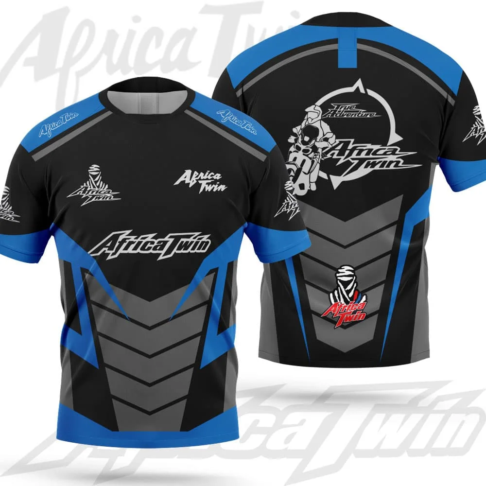 Motorcycle All Over Print Crew Neck Short Sleeve Parent Kids Off Road Motorbike Sports Casual Summer T Shirts Family Matching