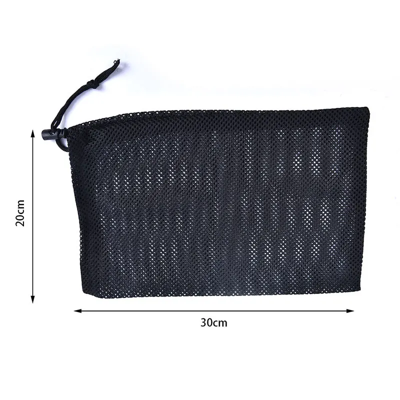 

20cm*30cm Mesh Stuff Sack Durable Nylon Drawstring Laundry Bag Rinsing Beach Toys Travel Nylon material organizador bag