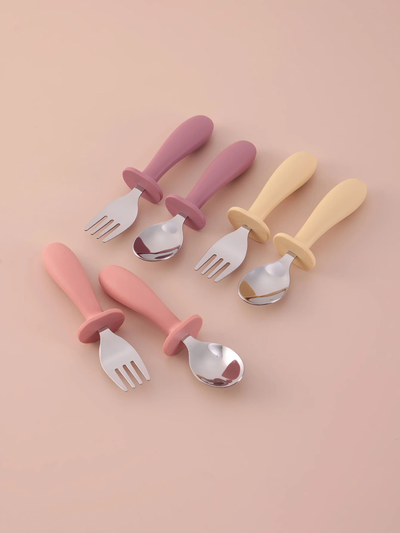 Juego de cuchara y tenedor de - Baby Food Utensils Set reseña y precio
