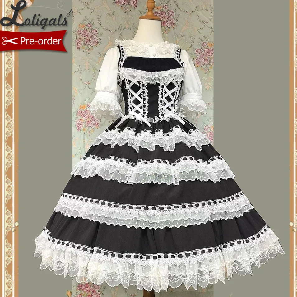 Lolita JSK Kleid im Vorverkauf: Süßes Herbst-Midikleid für Partys ~ Mirror Doll von Infanta