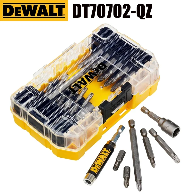 DEWALT DT70702-QZ 40PCS Compact Drill Bit Sets 25-50MM Socket Magnetic Extension Rod Wood/Metal Beginner Tool Attachments