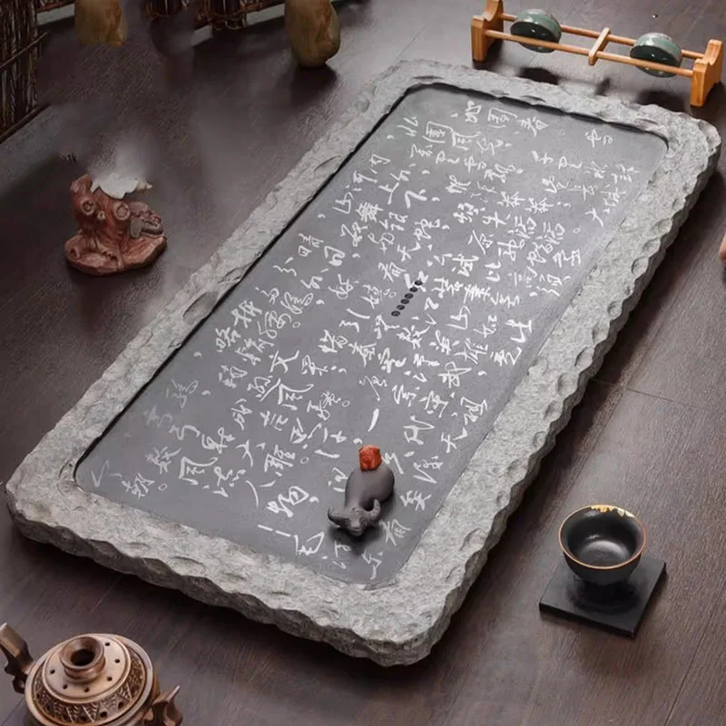 Living Room Office Tea Tray Marble Rectangle Vintage Valet Ceremony Hospitality Tea Tray Dining Drainage Bandejas Home Products