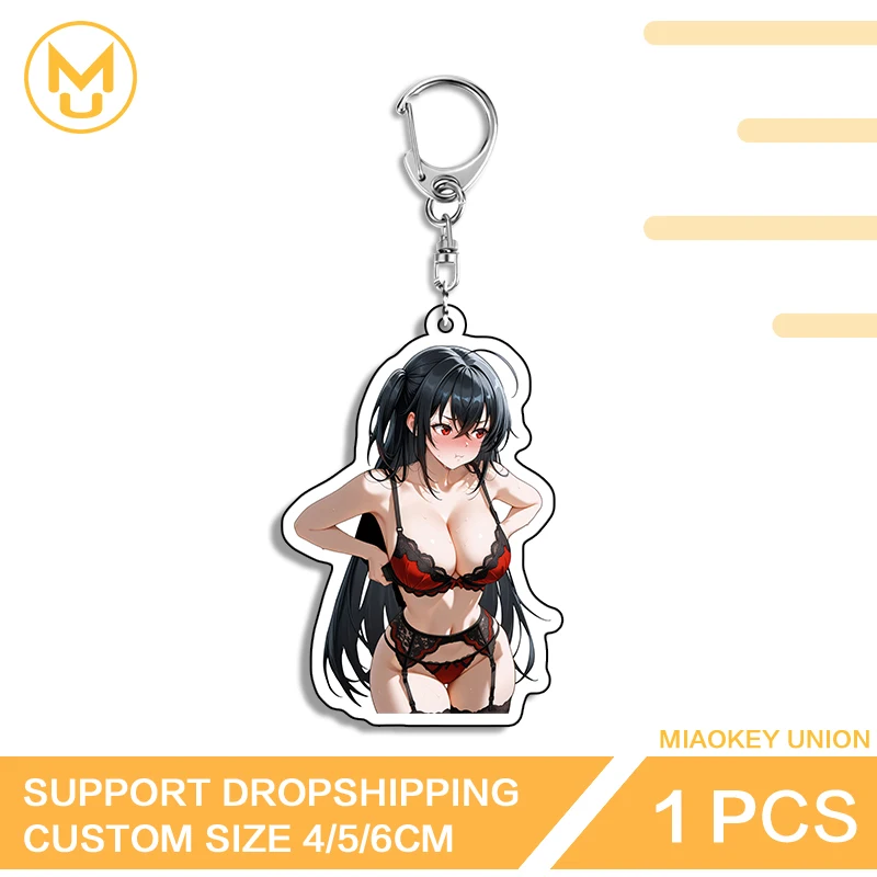 Sexy Azur Lane Girls Bikini Artistic Ingenious Artistic Double Sided Keyring Advance Guard Premium Cosplay Costumes DIY Props