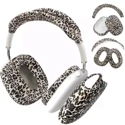 Leopard print silicone protective cover for airpods apple max headphone cover 4 in 1 kits case for air pods max 2020 cases cover