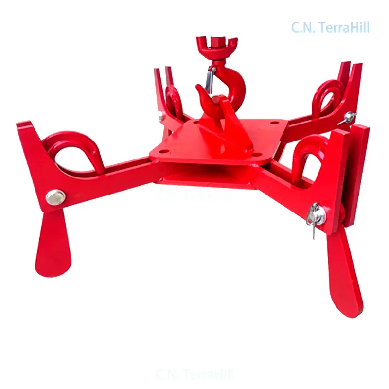 Bulk Bag Unloading Hoist Hook Self-Releasing Clamp For Dock Port Cargo Discharge