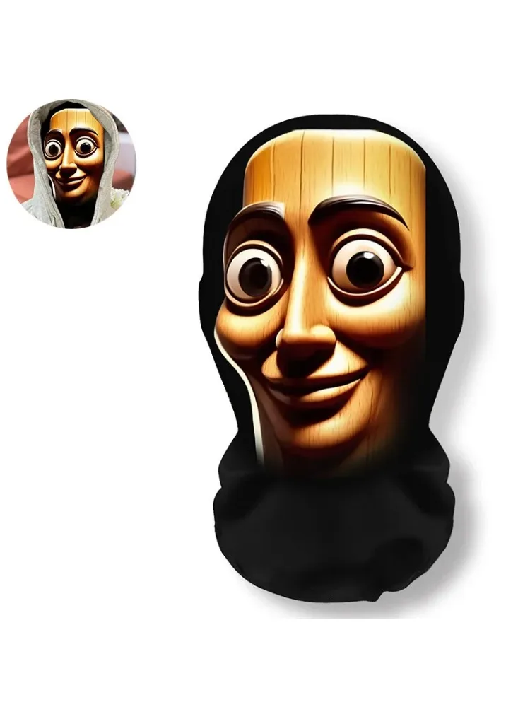 AliExpress NONE NEW 3D Printed Full Face Mask TungTungTung Sahur Mesh Mask For Men Party Supplies Funny Cosplay Props Novel
