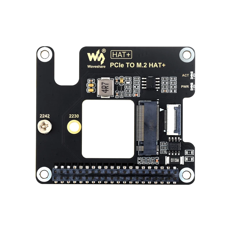 PCIe To M.2 Adapter for Raspberry Pi 5, Supports NVMe Protocol M.2 128GB/ 256GB Solid  State Drive, High-speed Reading/Writing