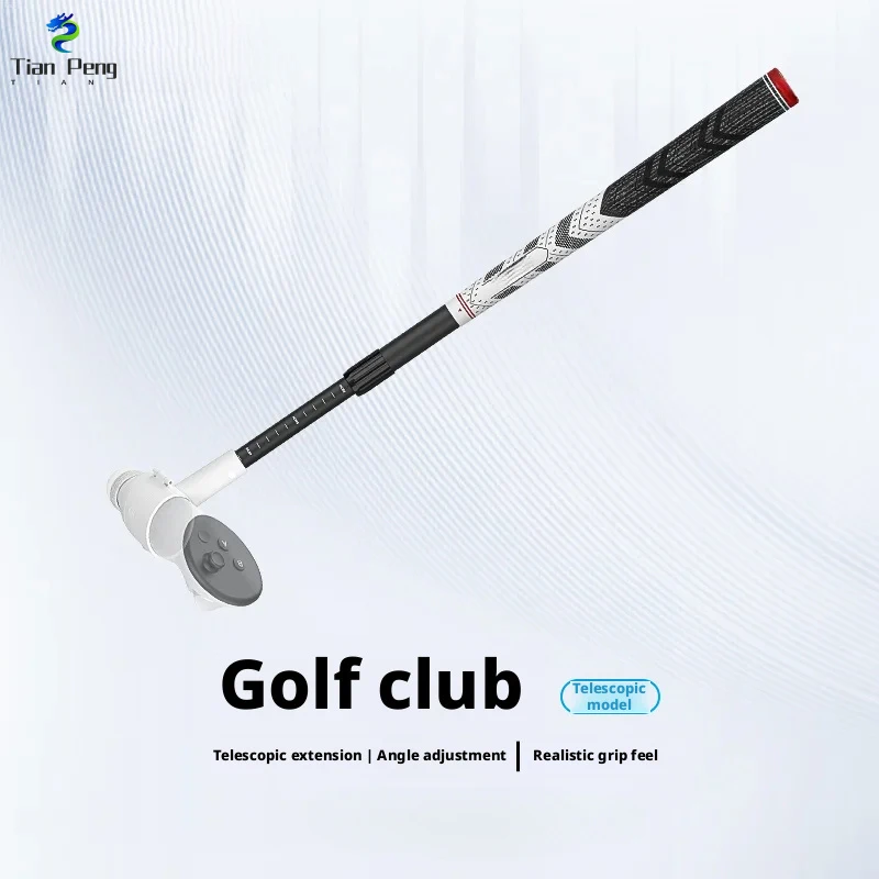 

Telescopic VR Golf Club Real Hand Feel No Signal Block Immersive Fitness Safe Gaming Accessories for Quest3 /3S