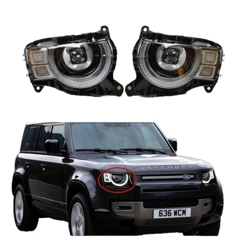 

Deluxe Matrix Laser Lens LED Daytime Running Lights Headlight Assembly for 2023 for Range Rover Defender Models Auto Parts