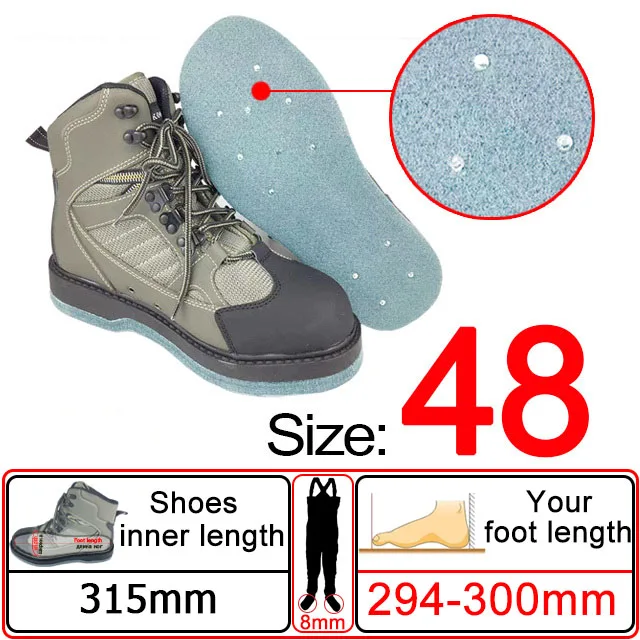 Vliegvissen steltlopers, Reef Rook visserslaarzen, jachtvissen taille waadkleding en vilten zool visschoenen, vispakset