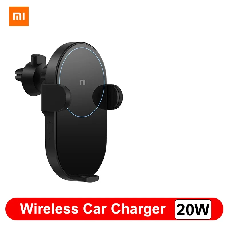 Xiaomi 20W Wireless Car Charger Max Electric Auto Pinch 2.5D Glass Ring Lit