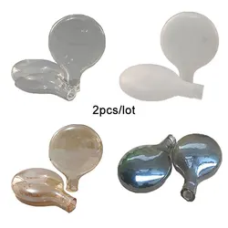 2pcs/Lot G4 Flat Glass Shade Replacement 1cm Opening Hole Frost Clear Amber Grey Glass Lampshade Cover for firefly Lighting