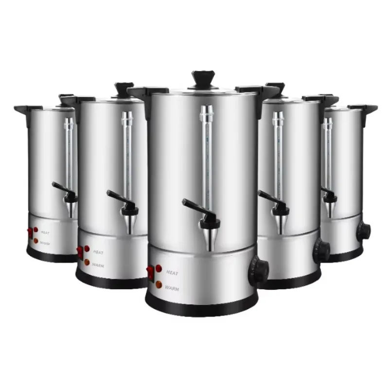 Electric Stainless Steel 30 Cup Coffee Urn Commercial with Percolator Tea Mulled Wine Water Boiler Removable Heating element