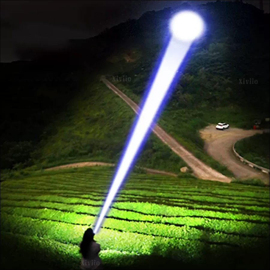 2025 Upgrade LED Strong Light Flashlight Rechargeable Powerful Led Tactical Torch 5000000LM High Power Spotlight Camping Lantren