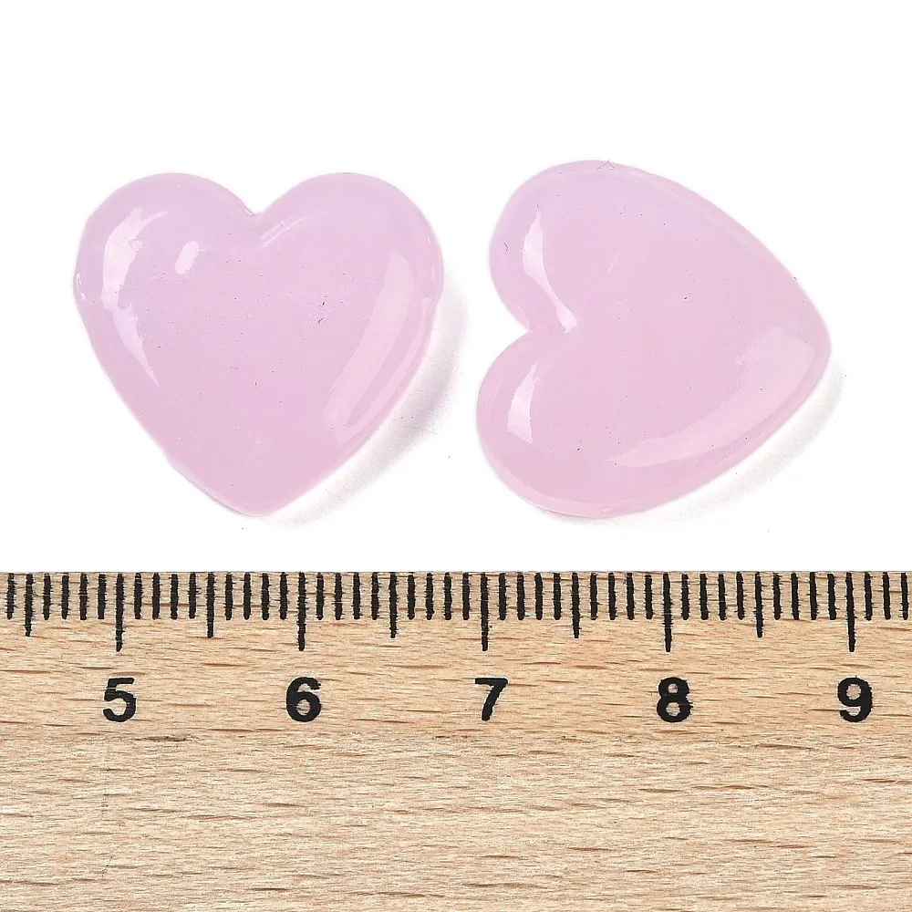 10 Stück handgefertigte mehrfarbige Herz-Glasperlen aus Lampwork-Glas, Valentinstagsgeschenk, 19–20 x 6,5–7 mm für die Herstellung von DIY-Schmuck – Detail 8