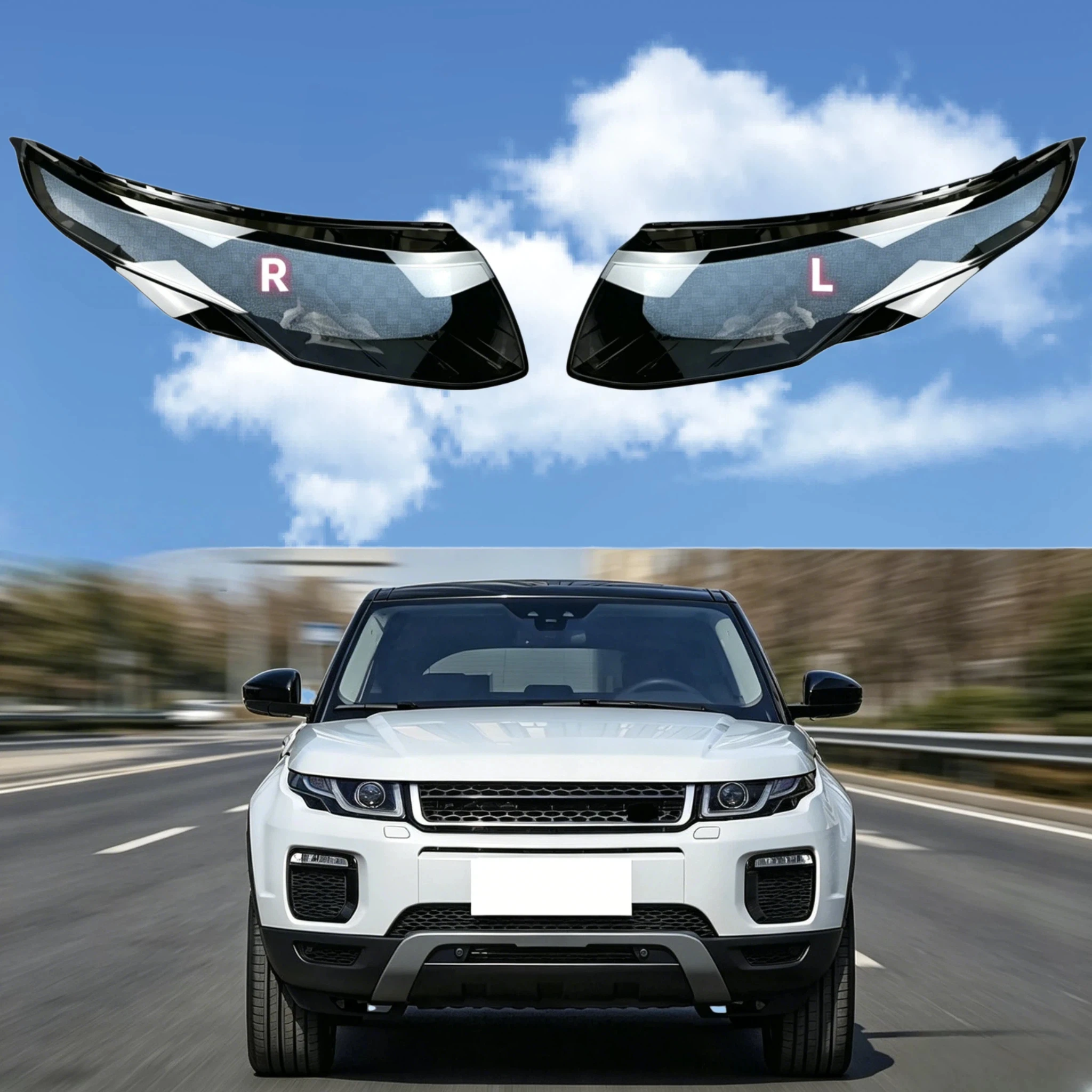 

For Land Rover Range Rover Evoque 2012 2013 2014 2015 2016 2017 2018 Car Lights Lens Shell Replace The Original Lampshade