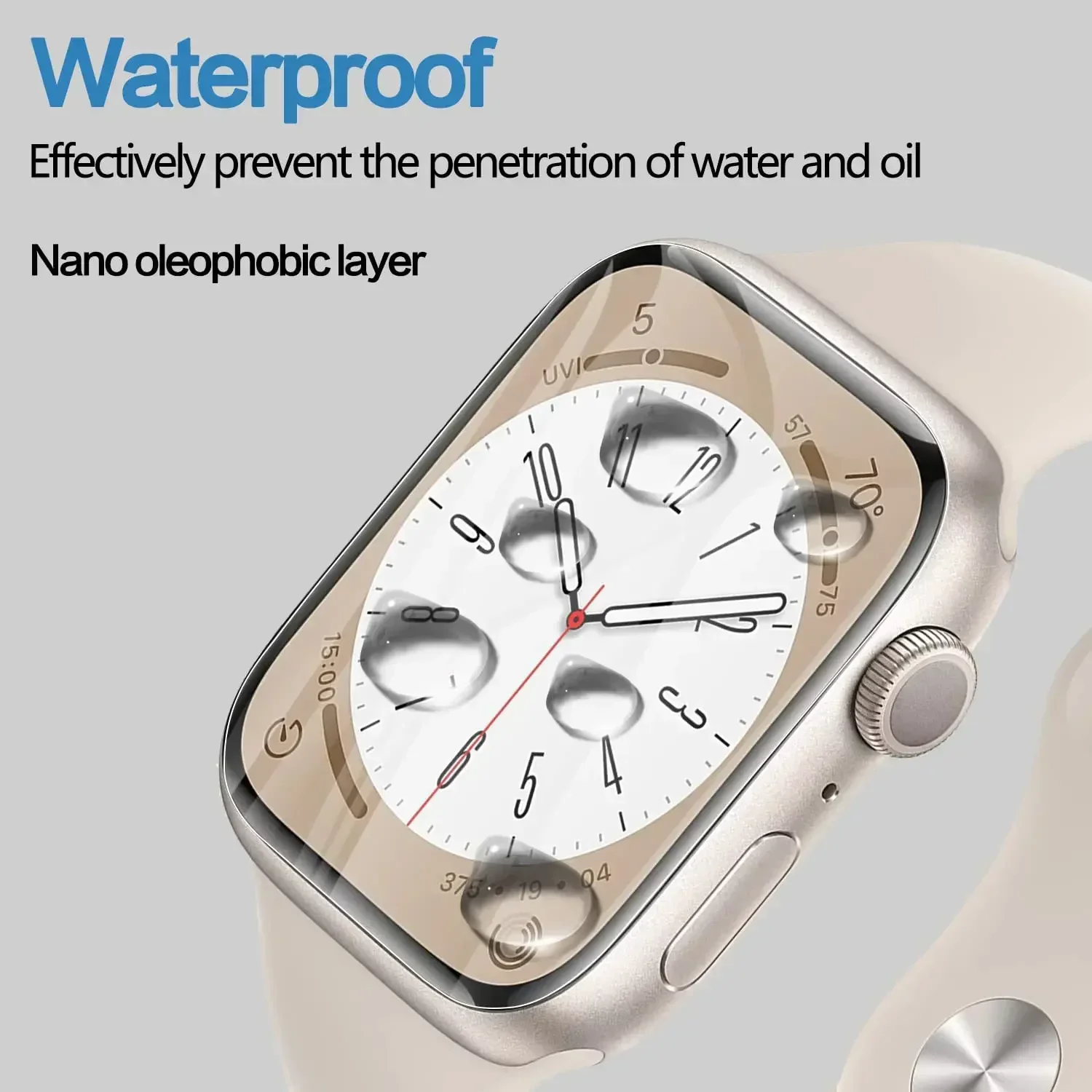5PCS Screen Protector Protective Film for Apple Watch 8 7 SE 5 4 6 9 Hydrogel Film IWatch Series 45MM 41MM 44MM 40MM 42MM 38MM