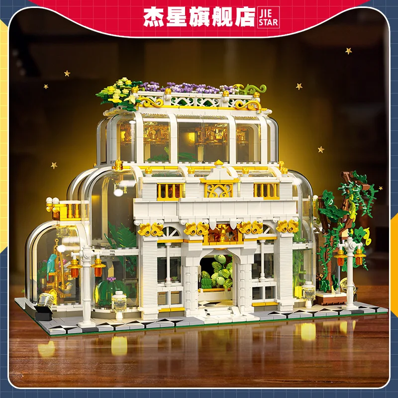 DIY Botanical Garden Building Blocks - LED-lit Educational Toy, New Arrival for Children's Cognitive Play