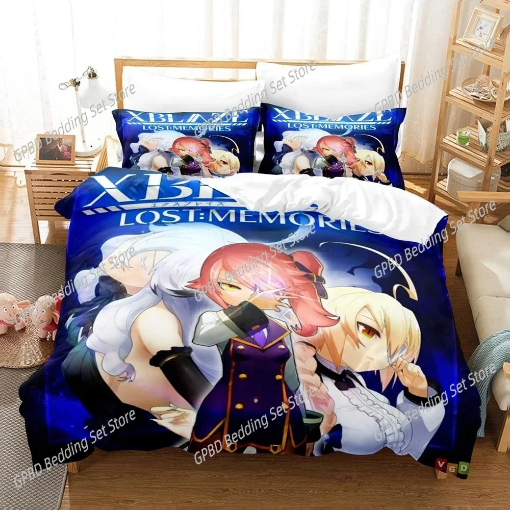 Game XBlaze Lost Memories 3D Bedding Set Duvet Cover Pillowcases Single Twin Full Queen King Size Home Decor Quilt Boys Gift