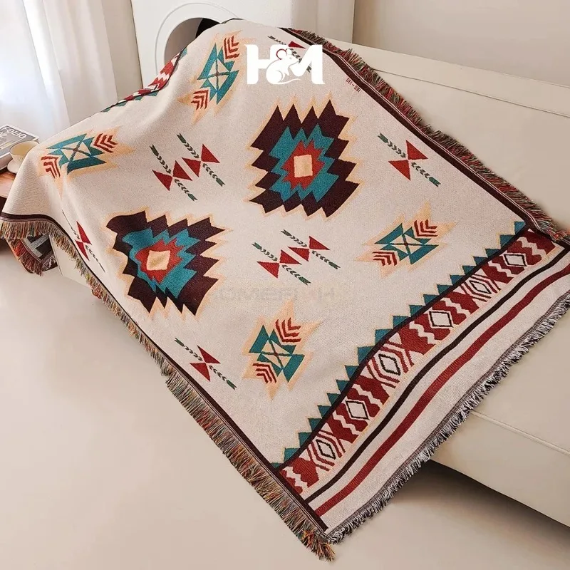 Multi functional Bohemian style, picnic mats, party camping blankets, sofa blankets, tablecloths, outdoor hotel home decor