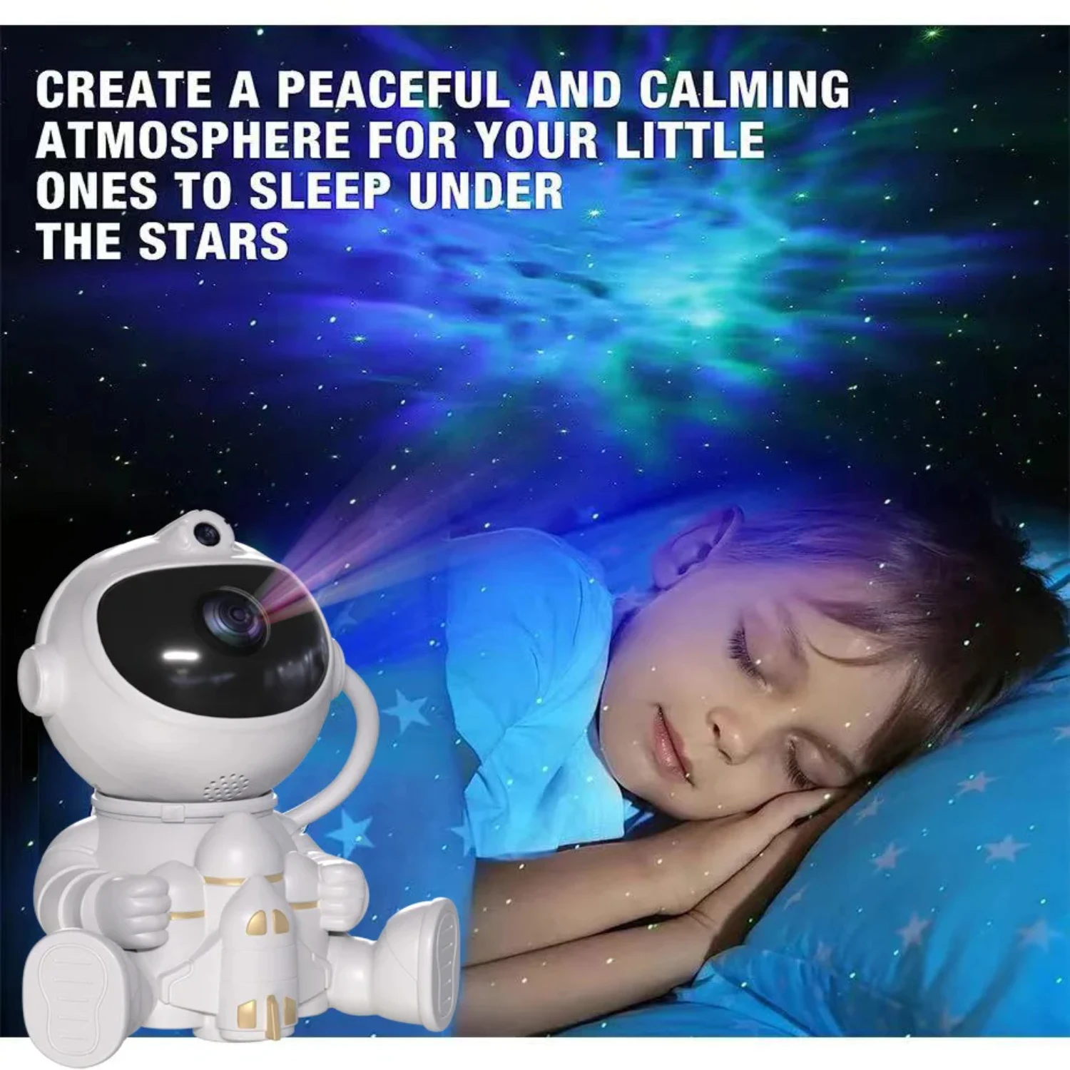 Rakete Astronaut Projektor Lampe romantische Geschenk Ambiente Lampe Laser Laser Lampe Raumfahrer Schlafzimmer Dekorationen Nachtlicht