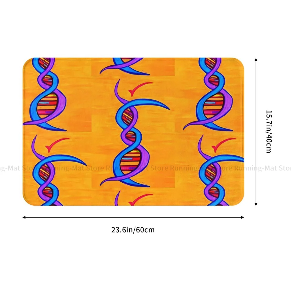 DNA Genetics Bathroom Mat Dancer Doormat Living Room Carpet Entrance Door Rug Home Decor